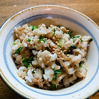 ツナとレタスの炒めご飯